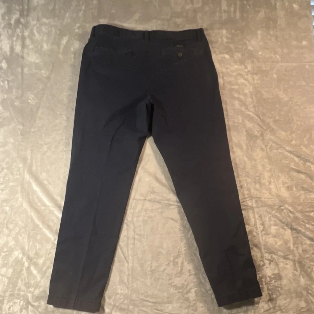 Banana Republic Mens Pants 33x30 Slim Fit Chino Pants Navy Blue Casual Stretch